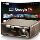 Aurzen EAZZE D1 Max Vidéoprojecteur 4K Supportée avec Google TV 14.0 ＆ Netflix, 1000 ANSI, MEMC, Auto Focus/Keystone, Audio DoIby 20W, WiFi/Bluetooth, Home Cinéma - 1