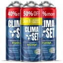 CLIMASET - 3-En-1 R 1234yf Recharge Climatisation, Huile, Produit Anti-Fuites XL et 2 X R1234yf XL - Kit de Recharge de Gaz pour Climatisation Automobile - 1