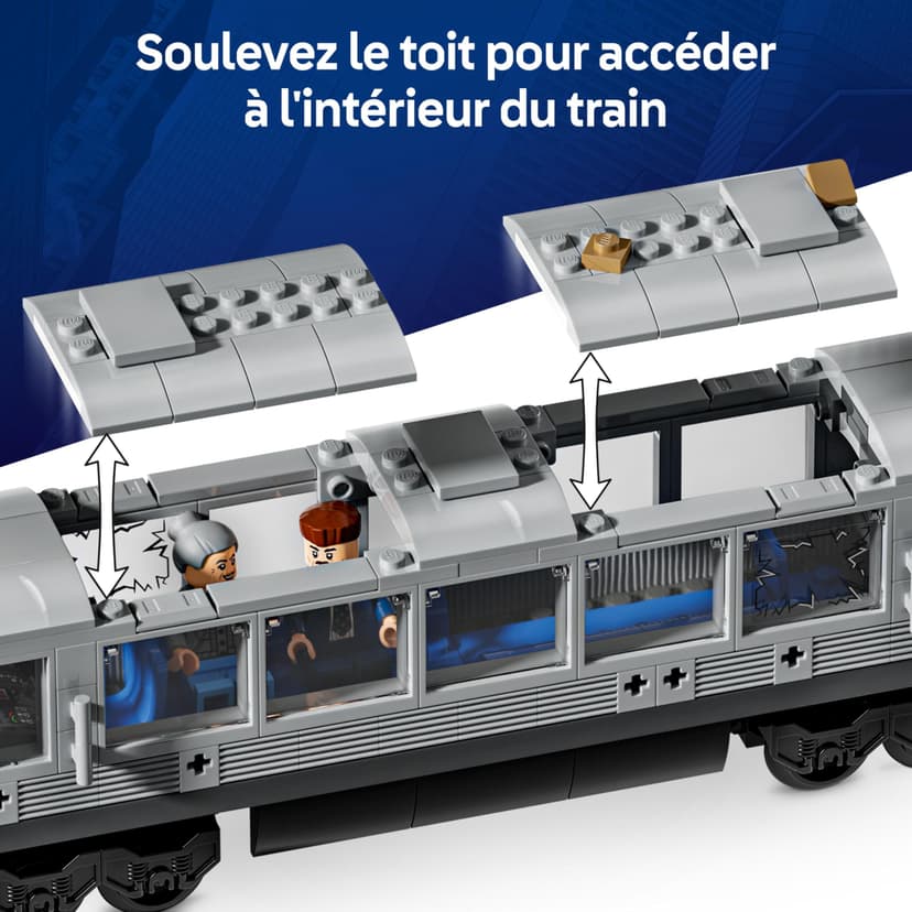 LEGO ǀ Marvel Spider-Man vs. Doc Ock Subway Train Scene - Play & Display Toy with 4 Minifigures - Collectible Super Hero Gift for 9+ Year Old Boys & Movie Fans - 76321 - 6