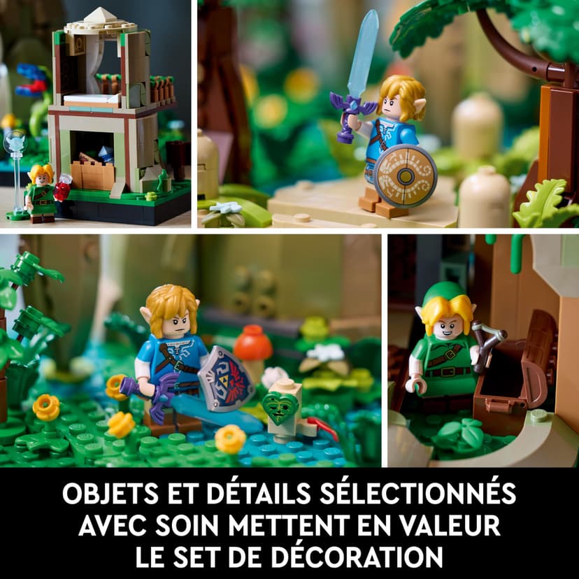 LEGO The Legend of Zelda Vénérable Arbre Mojo 2-en-1 - Kit de décoration Collector - Princesse Zelda & 3 minifigurines de Link - Set de Construction pour Adulte - Cadeau pour Fans de Jeux vidéo 77092 - 7