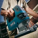 Makita 4350FCTJ Pendelhubstichsäge 135 mm mit LED, 720 W, 230 V, Schwarz, Grün, Silber - 4