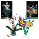 LEGO Icons Botanicals Bundle: Includes Wildflower Bouquet (10313) and Orchid (10311), Botanical Collection Sets with Artificial Flowers and Plants, Crafts for Adults, Home Decor Gift for Her or Him - 1