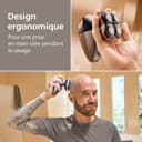 Philips Head Shaver Pro 9000 Series - Rasoir pour la tête d'hommes et femmes, tête flexible 360°, lames ComfortCut, rasage efficace tout en douceur pour la peau, idéal en cadeau, modèle HS9980/15 - 5