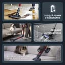 Rowenta X-Pert 6.60 Smart Aspirateur Balai sans fil, Tube Flex, Idéal pour les Poils D'animaux, Léger, Puissance 100W, Autonomie 45min, LED RH6471WO, Noir/Rouge - 4