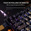 ATTACK SHARK X68 HE Clavier 8000Hz Rapid Trigger, Clavier Gamer Filaire RGB 60% avec Précision RT de 0,01 mm avec Interrupteur Magnétique, Actionnement Réglable, Snap Tap, pour PC/Mac, Contours Noirs - 3