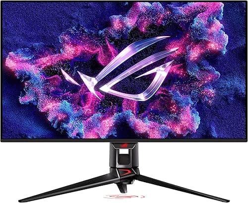 ASUS ROG Swift OLED PG32UCDMZ Moniteur de Jeu 4K 81,28 cm (32") (Panneau QD-OLED, 3840 x 2160, 240 Hz, Temps de réponse 0,03 ms, Compatible G-Sync, VESA DisplayHDR 400, DisplayPort, HDMI, USB-C)