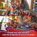 LEGO NINJAGO Ninja Combat Vehicle - Transforms into 2 Ninja Motorbikes & a Jet Plane Toy - 6 Minifigures incl. Kai & Cole - Dragons Rising Birthday Gift for 8+ Year Old Boys - 71844 - 6
