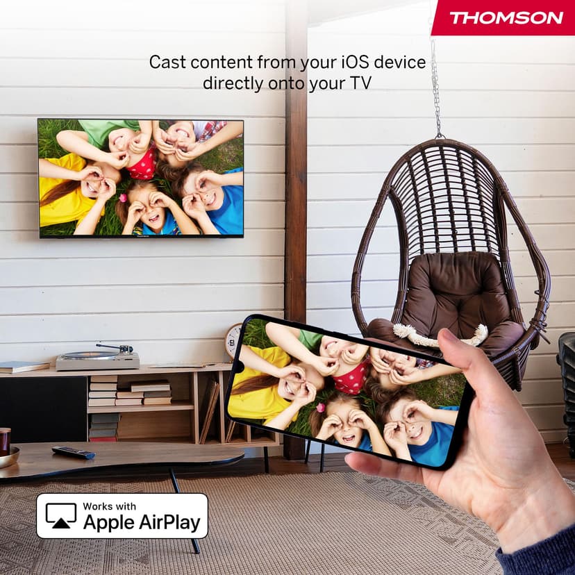 Thomson 32 Inch (80 cm) HD Smart Fire TV, Alexa Voice Control,Triple Tuner (DVB-T/T2/C/S/S2), Dolby Audio, DTS Virtual:X, HDR10, AirPlay, WiFi, Bluetooth, HDMI-32HF2S34 - 7
