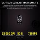 Corsair Scimitar Elite Wireless SE MMO Souris de Jeu – 33 000 DPI, 16 Boutons Programmables, Adjustable Key Slider™, Elgato Virtual Stream Deck, 1K Hyper-Polling, Jusqu'à 150h de Batterie – Gunmetal - 8