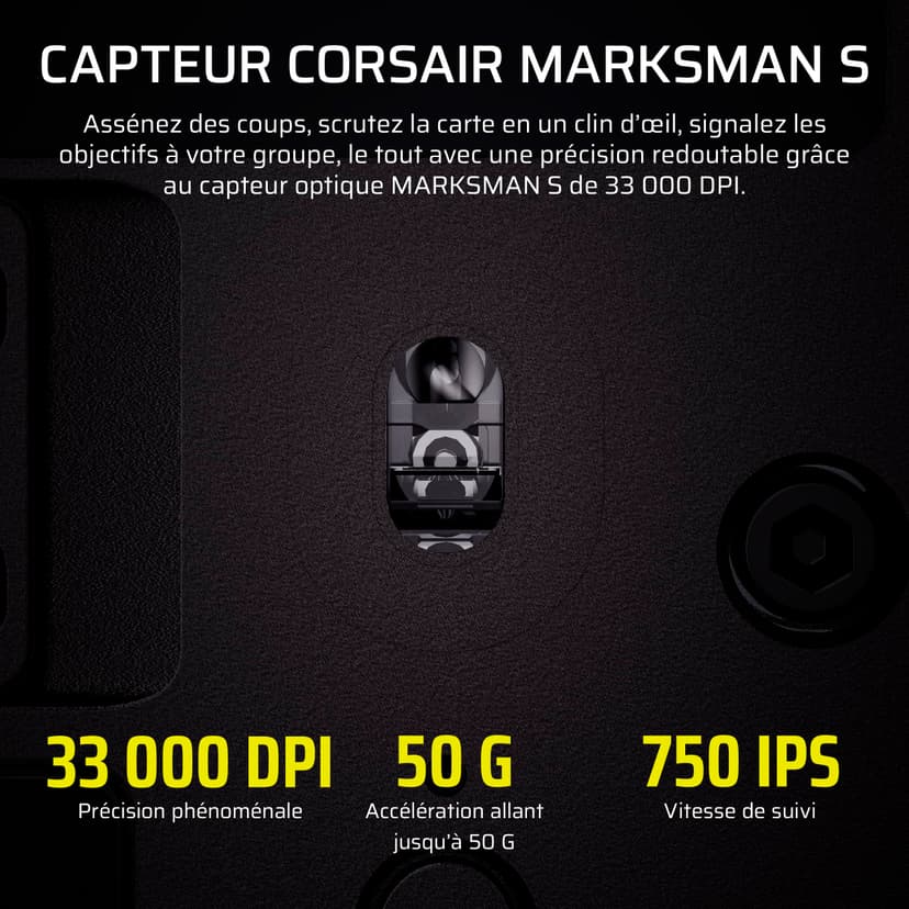 Corsair Scimitar Elite Wireless SE MMO Souris de Jeu – 33 000 DPI, 16 Boutons Programmables, Adjustable Key Slider™, Elgato Virtual Stream Deck, 1K Hyper-Polling, Jusqu'à 150h de Batterie – Gunmetal - 8