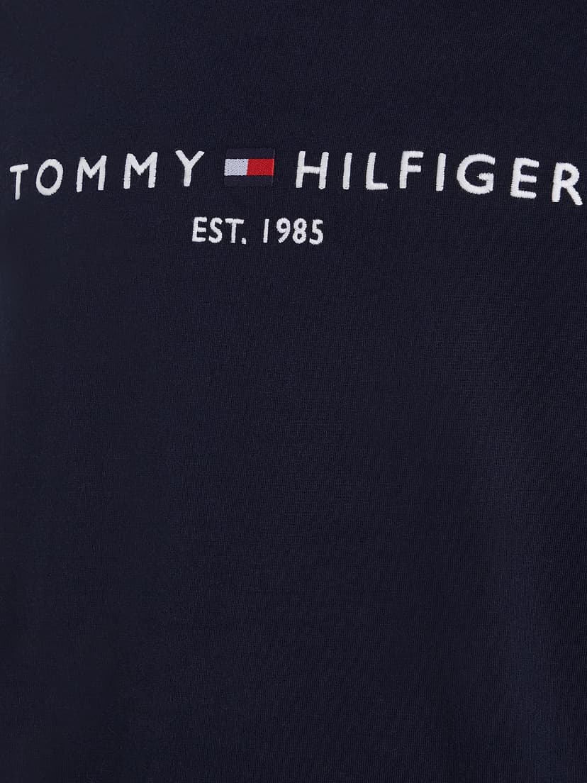 Tommy Hilfiger T-Shirt Manches Courtes Homme Core Tommy Logo Col Ras-du-Cou, Bleu (Sky Captain), XL - 4