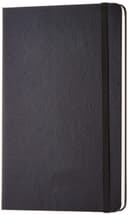 Amazon Basics Classic Notebook, A5, Plain, Black - 1