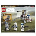 LEGO Star Wars 75345 Pack de Combat des Clone Troopers de la 501ème Légion - Jeu de Construction Collector - Canon AV-7 & 4 Minifigurines - Cadeau pour Garçon dès 6 Ans & Fans de la Guerre des Clones - 7