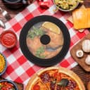 Set of 3 universal glass lids, 3-piece, pots and pans 16/18/20 cm & 24/26/28 cm & 28/30/32 cm, with outlet valve and silicone rim. (black) - 2