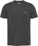 TOMMY JEANS T-Shirt Manches Courtes Homme Tee Col Ras-du-Cou, Gris (Black HTR), L - 6
