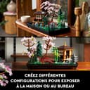 LEGO 10315 Icons Tranquil Garden, Botanical Zen Garden Kit for Adults with Lotus Flowers, Customisable Desk Decoration, Inspired by Japanese Traditions, Mindful Gardening Gift for Women, Men - 6