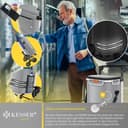 KESSER® Chariot à provisions avec compartiment réfrigérant, avec capacité de 56 L, charge jusqu'à 50 kg, chariot et sac à bandoulière 3 en 1, incl. Puce de courses, Pliable, Gris - 5