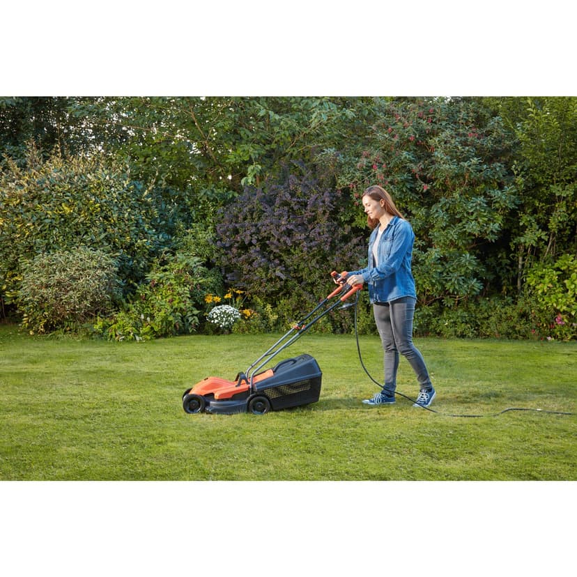 Black + Decker bemw451bh-qs Wired Lawnmower 3 Height 32 cm, 1200 Watt, Orange - 2