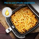 MEDION E40 XL MD11740 Hot Air Fryer (5.2 L, Airfryer, 2150 W, 9 Automatic Programs, Cooking Function, Oil-free Frying, Touch Control Panel, LED Display) White - 5