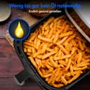 MEDION P10 XL Duo Hot Air Fryer (6.8 Litre XXL, Airfryer, 2,150 Watt, Two Stainless Steel Heating Elements, Shake Alarm, 9 Automatic Programmes, Touch Control Panel, LED Display), White - 4
