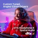 HyperX Cloud III – Wired Gaming Headset, PC, PS5, Xbox Series X|S, Angled 53mm Drivers, DTS, Memory Foam, Durable Frame, Ultra-Clear 10mm Mic, USB-C, USB-A, 3.5mm – Black/Red - 3