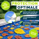 tillvex Bâche à Bulles pour Piscine | Bâche de Protection Solaire de 120 µm d'épaisseur | Découpe individuelle | Chauffage de Piscine pour Eau Chaude (Bleu, 800 x 400 cm (Rectangulaire)) - 6