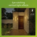 Philips Shades Outdoor Wall Light, IP44 Weather-resistant, Vertical Light, Durable, Aluminium, Light Grey, E27 Bulb Sold Separately - 6