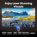 BenQ GV50 1080p Laser Portable Ceiling Projector with Tripod Base | Rotating Angle Projection | 500 Lumen | 18W Bass Bluetooth Speaker | Google TV with Netflix | Chromecast & AirPlay | Autofocus - 7