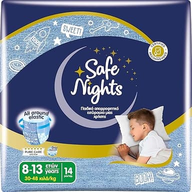 Babylino Safe Nights Boy, Culotte de Nuit Absorbante pour…
