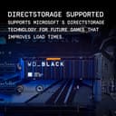 WD Black SN850X 2TB SSD M.2 2280 NVME PCI-E Gen4 Solid State Drive with Heatsink - 6