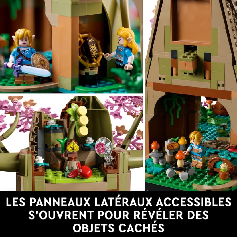 LEGO The Legend of Zelda Vénérable Arbre Mojo 2-en-1 - Kit de décoration Collector - Princesse Zelda & 3 minifigurines de Link - Set de Construction pour Adulte - Cadeau pour Fans de Jeux vidéo 77092 - 5