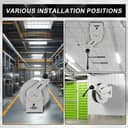 Tool Daily Retractable Pressure Washer Hose Reel, Power Washer Hose Reel 60 FT x 1/4”, Heavy Duty High Pressure Hose Reel 3600 PSI, Wall/Floor Mounted - 3