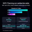 ASUS ROG GT-BE19000 - Routeur Gaming Wi-FI 7 - Tri-Bande - débit de 19Gb/s - Nouvelle Bande passante 320MHz & 4096-QAM, Double Port 10G, Triple accélérateur de Jeu, sécurité réseau Gratuite, AiMesh - 3