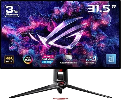 ASUS ROG Swift 32” 4K OLED Gaming Monitor (PG32UCDP) - WO…