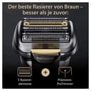 Braun Series 9 Pro +, Men's Beard Trimmer, Electric Razor Beard Trimmer, Fabric Travel Case, Lithium Ion Battery, 100% Waterproof Gift Idea, 9517s Silver - 5