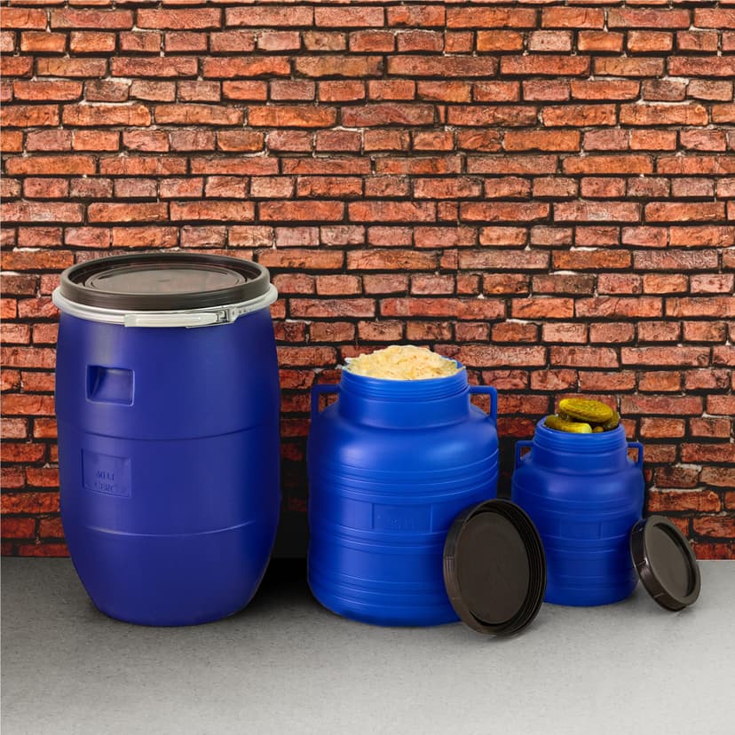 Garronda 60L Twist-Off Plastic Jerry Can Made of Food Grade HDPE Garden Water Tank Food Container Universal Plastic Bin GD-0078 White - 6