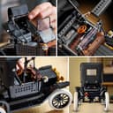 LEGO Icons Ford Model T - Retro Car Model Kit for Adults - Collectible Display Set w/Fabric Roof, Tall Wheels & Split Windscreen - DIY Gift for Fans of Classic Vehicles - 11376 - 5
