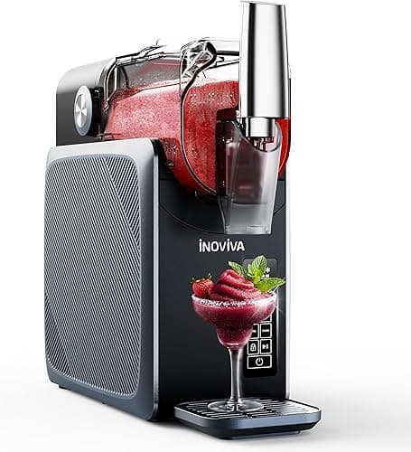 INOVIVA Slush Machine 2.6 L, Slush Machine senza Ghiaccio, Granite Slush Machine at Home with Autopulizia, 5 Modalità Preimpostate, Granite, Frappè, Frappè e cocktail ghiacciati