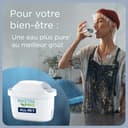 BRITA Wasserfilter Kanne Marella XL weiß (3,5l) inkl. 1x MAXTRA PRO Pure Performance Kartusche - große Filterkanne mit Smart Light LED & Klapp-Deckel, filtert Verunreinigungen & mehr - 4