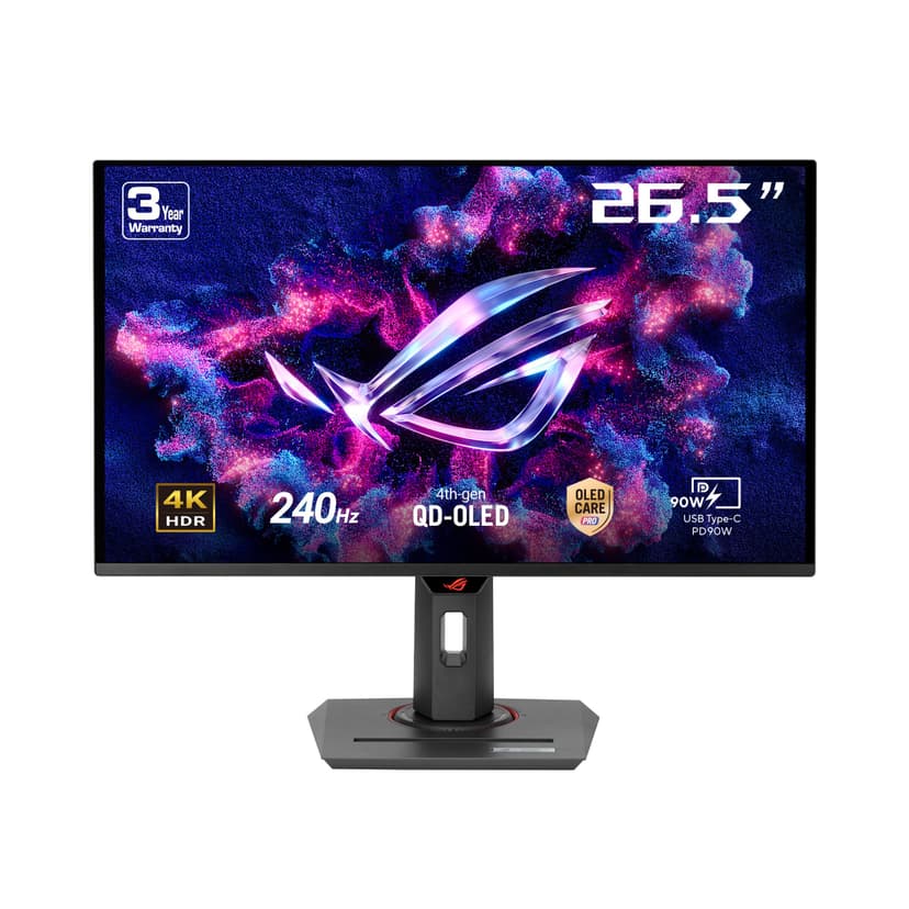 ASUS ROG Strix XG27UCDMG : 27" 4K QD-OLED 240Hz, 0.03ms, G-Sync, HDR 400 True Black, 99% DCI-P3, OLED Care Pro, Neo Sensor. - 2