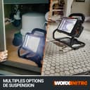 WORX WX026.9 LED Work Light, 0W, 20V, Grey, 23 x 26 x 24.5cm - 5