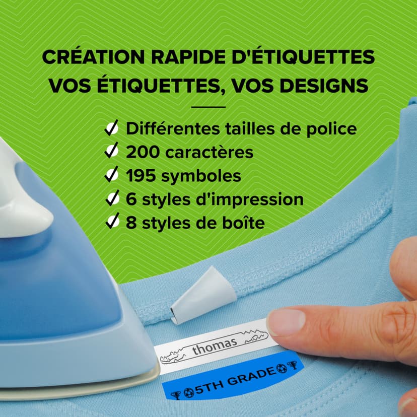 DYMO LetraTag LT-100H Handheld Label Maker | ABC Keyboard Label Printer with Easy-to-Use13 Character LCD Screen | for Home or Office | Blue - 4