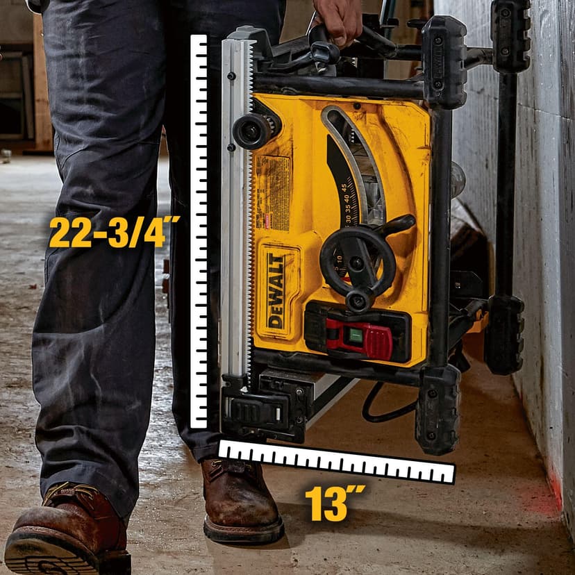 DEWALT - Scie à Table Compacte 210 mm - DWE7485-QS - Scie sur Table Filaire 1850 W - Idéale pour Coupe de Pièces de Grandes Tailles - Largeur de Coupe 622 mm - 3