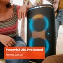 JBL PartyBox Club 120 Portable Bluetooth Party Speaker with Foldable Handle, JBL Pro Sound, Splashproof Design, Light Show, AI Sound Boost, 12-Hour Playtime, Black, EU Plug (Type C) - 6