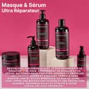 Kerargan - Duo Mask and Serum with Keratin for Damaged and Stressed Hair - Strengthens, Nourishes and Protects - No Sulphates, GMO, Mineral Oils - 500 ml + 100 ml - 2
