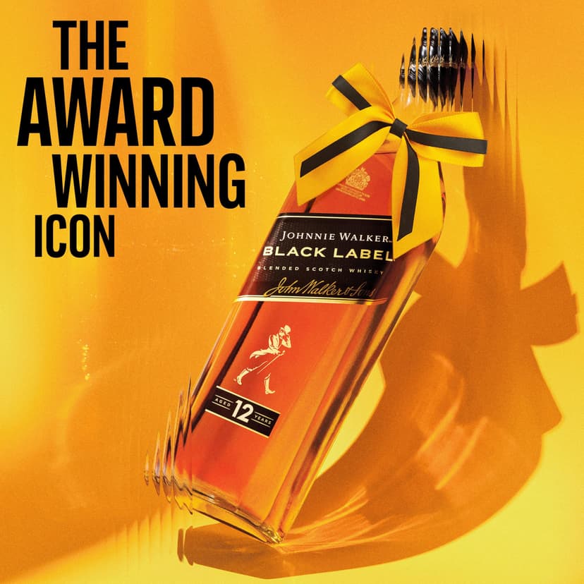 Johnnie Walker Black Label | 40% vol | 70cl | Blended Scotch Whisky | Crafted Using Whiskies Aged a Minimum of 12 Years | Neat or in Mixed Drinks | Ideal for Gifting - 2