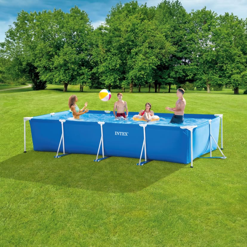 INTEX 28273NP 4.5 x 2.2 x 0.84 m Rectangular Frame Pool - Blue - 8