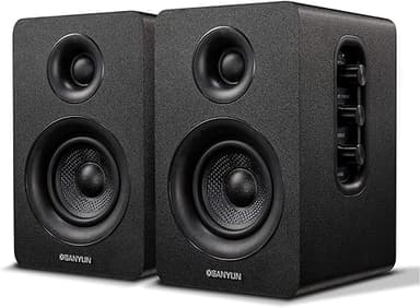 Sanyun SW208 3" Active Bluetooth 5.0 Bookshelf Speakers -…