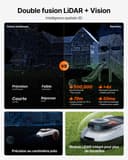Segway Navimow i215 LiDAR Robot tondeuse pour 1500m² avec Garage M, pentes de 45%, LiDAR à semi-conducteurs et Vision, cartographie automatique, sans fil, sans antenne, 4G intégré (expédié séparément) - 3