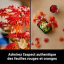 LEGO Botanicals Japanese Maple Bonsai Tree - Artificial Plant Building Kit for Adults with Red and Orange Leaves and Buildable Pot, DIY Office and Home Decoration, Gift for Women and Men 10348 - 4
